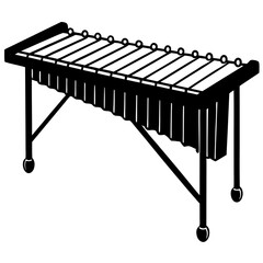 piano isolated on white background