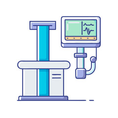 x ray machine icon, x ray machine vector illustration-simple illustration of x ray machine, perfect for x ray machine logos and icons