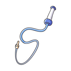 catheter icon, catheter vector illustration-simple illustration of catheter, perfect for catheter logos and icons