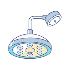 surgical lamp icon, surgical lamp vector illustration-simple illustration of surgical lamp, perfect for surgical lamp logos and icons