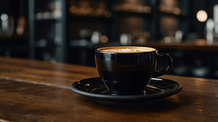 Fototapeta premium cup of coffee on a table