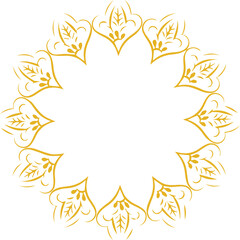 Beautiful flower art and mandala vector design