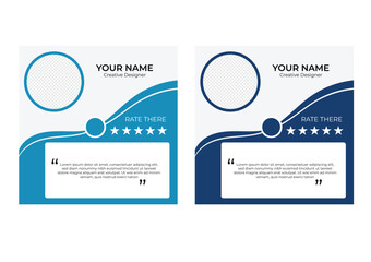 Modern Clean Clear Simple Fresh Client Testimonial Client Feedback Client Review design template