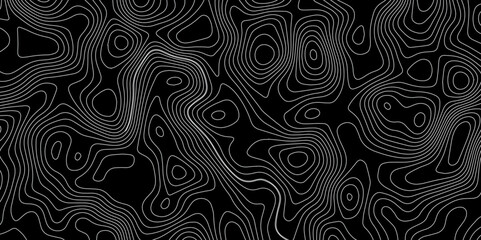 Abstract outline topographic contour map background. Dark texture background for your perfect interior. Old paper texture design .geographical map Imitation.