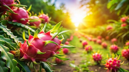 Miniature Dragon Fruit Farm - Tilt-Shift Photography