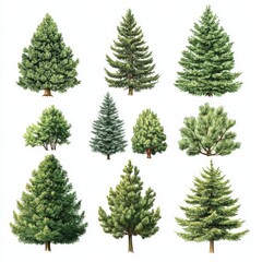 Fototapeta premium Woody plant Larch Conifers Tropical and subtropical coniferous forests Spruce-fir forests Evergreen Pine family Cupressaceae Pine Fir