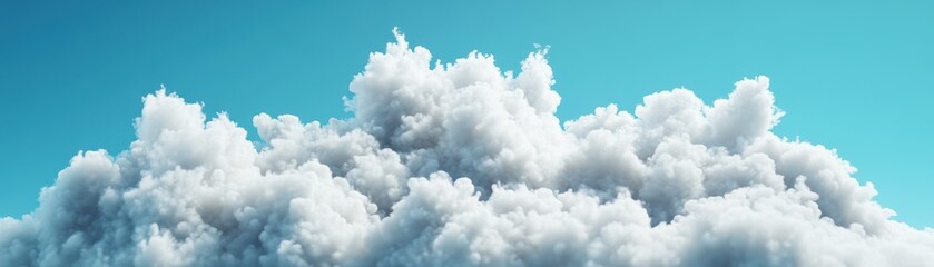 Vibrant clouds against a clear blue sky, capturing the beauty of nature and serenity.