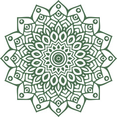 Beautiful flower art and mandala vector design