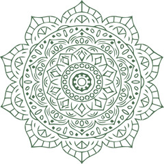 Beautiful flower art and mandala vector design
