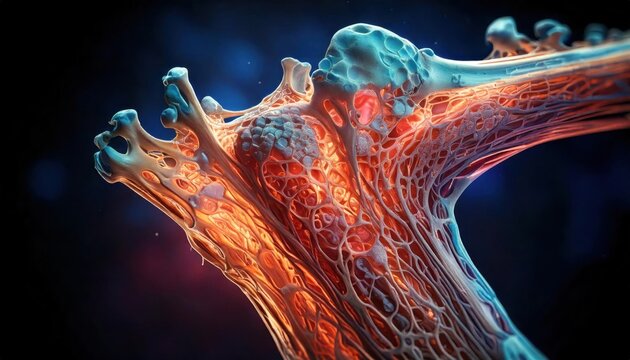 Calcium and bone, A time-lapse illustration depicting the bone healing process influenced by adequate calcium intake, showcasing high fidelity and detail.