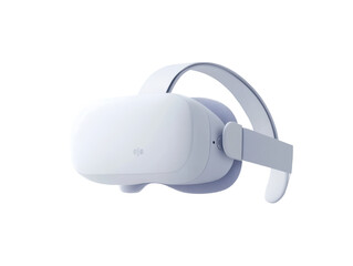 Isolated White VR Virtual Reality Headset