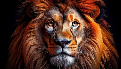 Naklejka premium portrait of a lion