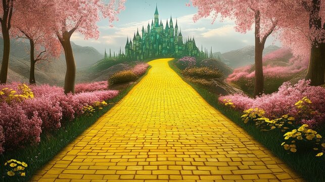 Experience the charm of fantasy and magicians along the yellow path.