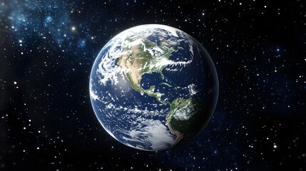 Obraz premium Serene Night Sky with Stars and Earth in High Resolution Quality