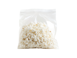 Isolated Clear Bag of Popcorn