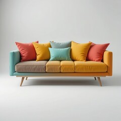 Fototapeta premium red sofa in a room