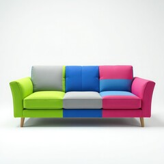 Fototapeta premium sofa isolated on white