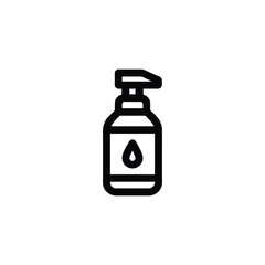 Pump Bottle Icon Liquid Dispenser Design,