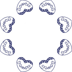 Beautiful flower art and mandala vector design