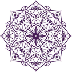 Beautiful flower art and mandala vector design