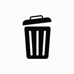 Recycle bin icon. Trash Can icon fully editable vector template
