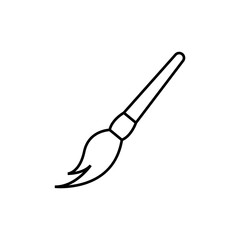 paint brush line icon