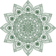 Beautiful flower art and mandala vector design