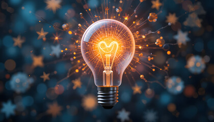 Creative idea, brainstorming and innovation concept with brain light bulb
