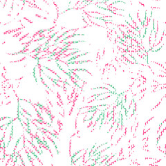 Abstract leaf seamless patterns
