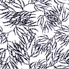 abstract leaf seamless patterns