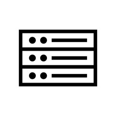 Server Icon. Cloud Storage Icon Design Template.