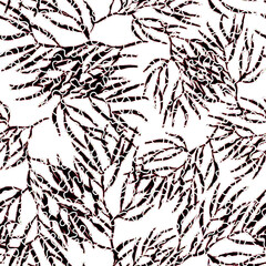 abstract leaf seamless patterns