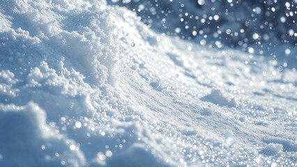 Obraz premium Gentle Snowfall After an Avalanche with a Calming Mood Representing Peaceful Winter