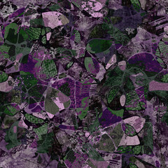 Seamless collage of burlap, cardboard, and denim