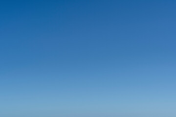 Vast blue sky with soft gradient and tranquility