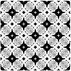 Seamless pattern with repeating abstract shapes.Black and white texture.Design element for prints, decoration, cover, textile,wallpaper, background, wrapping paper, clothing, fabric, package, cards.