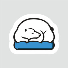 sleeping bear sticker