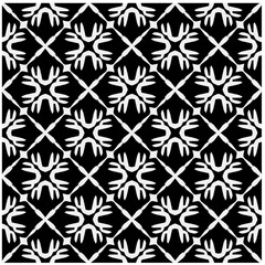  Seamless pattern with repeating abstract shapes.Black and white texture.Design element for prints, decoration, cover, textile,wallpaper, background, wrapping paper, clothing, fabric, package, cards.