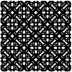  Seamless pattern with repeating abstract shapes.Black and white texture.Design element for prints, decoration, cover, textile,wallpaper, background, wrapping paper, clothing, fabric, package, cards.