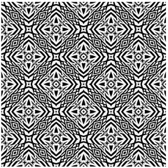  Seamless pattern with repeating abstract shapes.Black and white texture.Design element for prints, decoration, cover, textile,wallpaper, background, wrapping paper, clothing, fabric, package, cards.