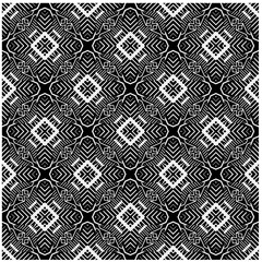  Seamless pattern with repeating abstract shapes.Black and white texture.Design element for prints, decoration, cover, textile,wallpaper, background, wrapping paper, clothing, fabric, package, cards.