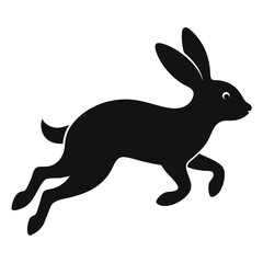 a rabbit vector image illustration and artwork silhouette