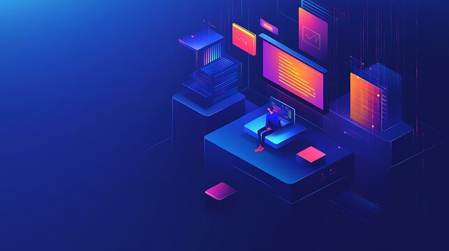 A coding bootcamp session with developers learning to build full-stack applications