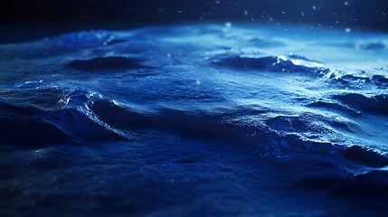 Fototapeta premium Blue Frosty Background with Snowflakes in High Resolution