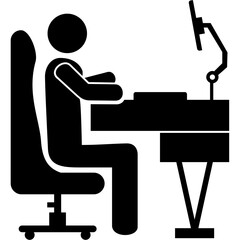 Fototapeta premium Monitor Mount Icon