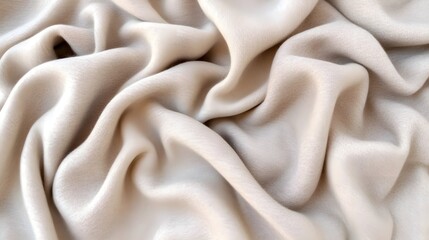 Obraz premium High-Quality Beige Fabric Texture with Natural and Comforting Feel