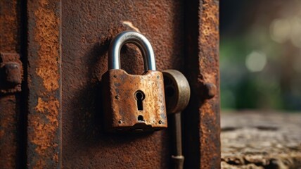 The Intriguing Story Behind an Old, Rusty Padlock: Symbol of Security, History, and Forgotten Secrets on a Weathered