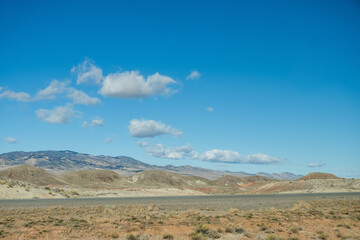 Fototapeta premium View from road trip, Highway in Utah mountains 