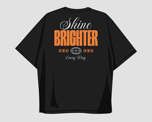 Typography streetwear vector t-shirt design for brand, streetwear clothing design. Minimalist typography, merch design for print. Quotes for apparel design, fashion, clothes. Print on demand