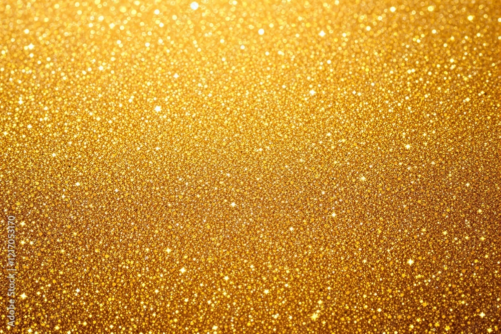 Poster glittering golden texture with a sparkling background.